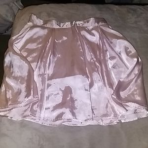 Pink silk skirt